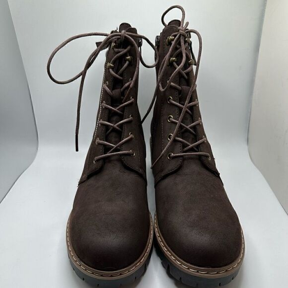 CUSHIONAIRE Women's Ramsey Lace up boot +Memory Foam 10 BROWN - Picture 2 of 7